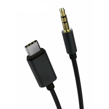 POWERTECH καλώδιο USB-C σε 3.5mm CAB-UC017, 1m, μαύρο