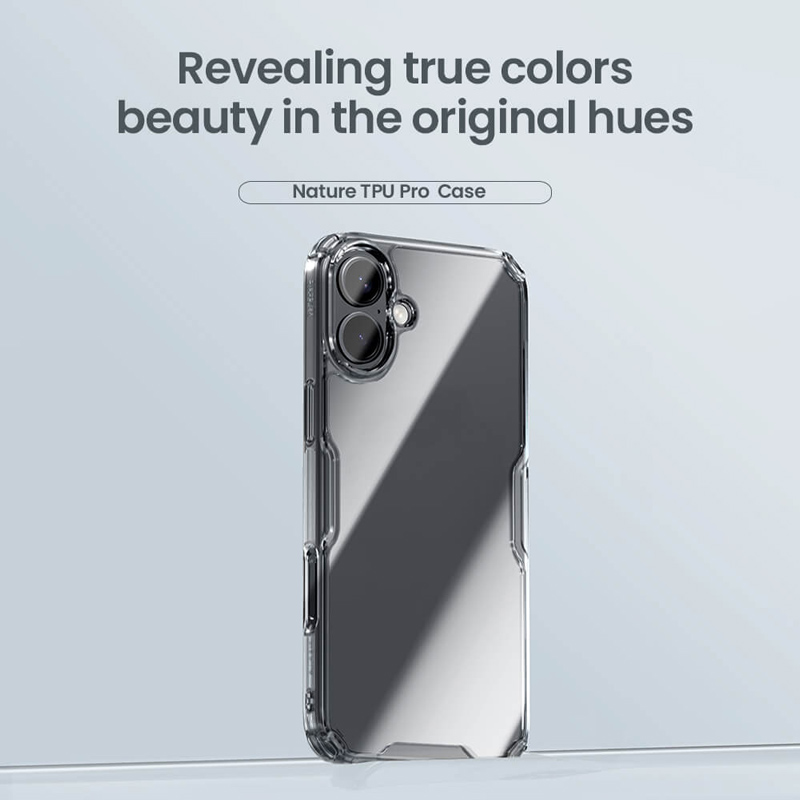 NILLKIN θήκη Nature TPU Pro για iPhone 16, διάφανη-μπλε - Image 2