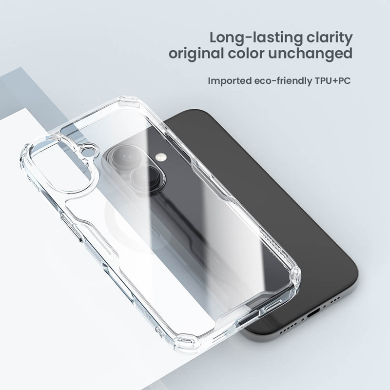 NILLKIN θήκη Nature TPU Pro για iPhone 16, διάφανη-μπλε - Image 3