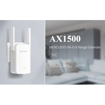 MERCUSYS range extender ME60X, WiFi 6, 1500Mbps AX1500, Ver. 1.0