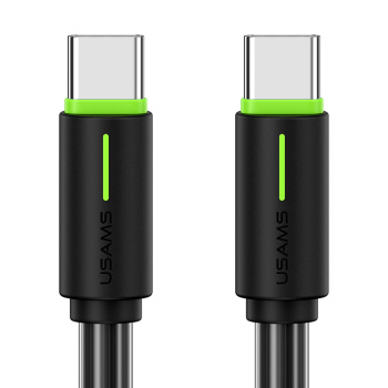 USAMS καλώδιο USB-C US-SJ734, 60W, 480Mbps, 1m, μαύρο