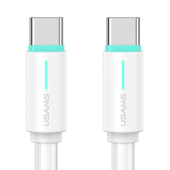 USAMS καλώδιο USB-C US-SJ734, 60W, 480Mbps, 1m, λευκό