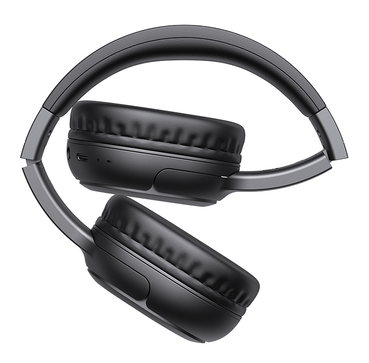 USAMS headphones YG23, ασύρματα & ενσύρματα, Φ40mm, 300mAh, μαύρα - Image 5