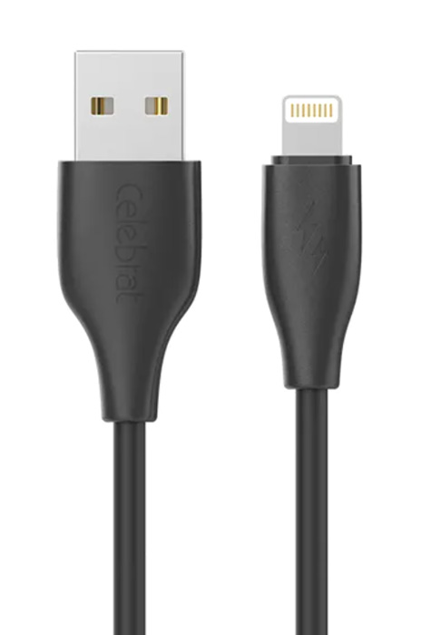CELEBRAT καλώδιο Lightning σε USB CB-31, 15W, 480Mbps, 1m, μαύρο - Image 3