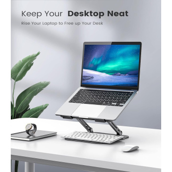 POWERTECH επιτραπέζια βάση για laptop/tablet PT-1354 έως 18.3″, foldable, μαύρη