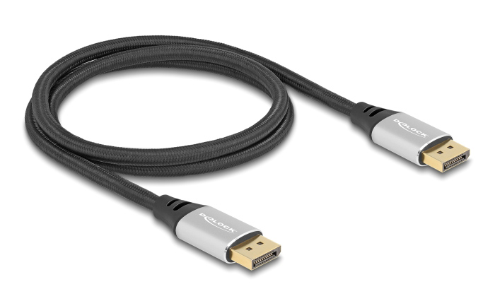 DELOCK καλώδιο DisplayPort 2.1 80633, 16K/60Hz, 40 Gbps, 1m, μαύρο - Image 2