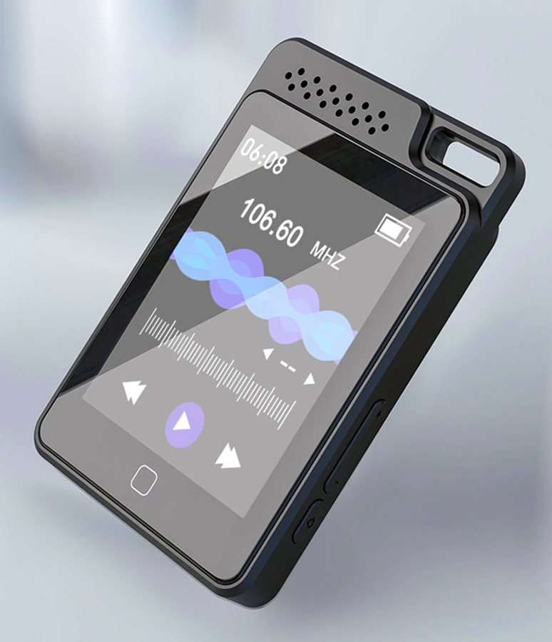 RUIZU MP3 player C1 με οθόνη αφής 2.4", 64GB, ελληνικό μενού, μαύρο - Image 2