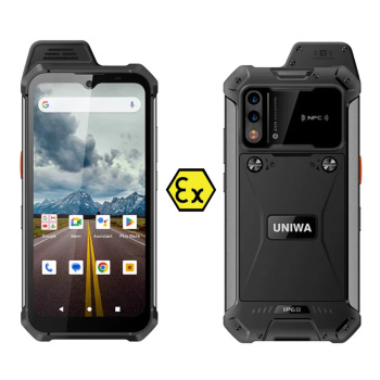UNIWA smartphone W999, 6.3″, 8/128GB , ηχείο 2W, Atex Zone 2, IP68, μαύρο