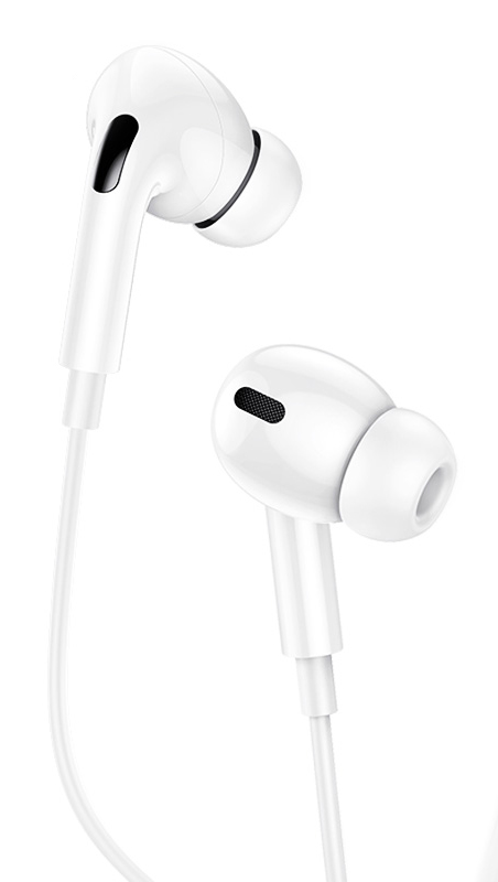 USAMS earphones με μικρόφωνο EP-41, 3.5mm σύνδεση, Φ10mm, 1.2m, λευκά - Image 2