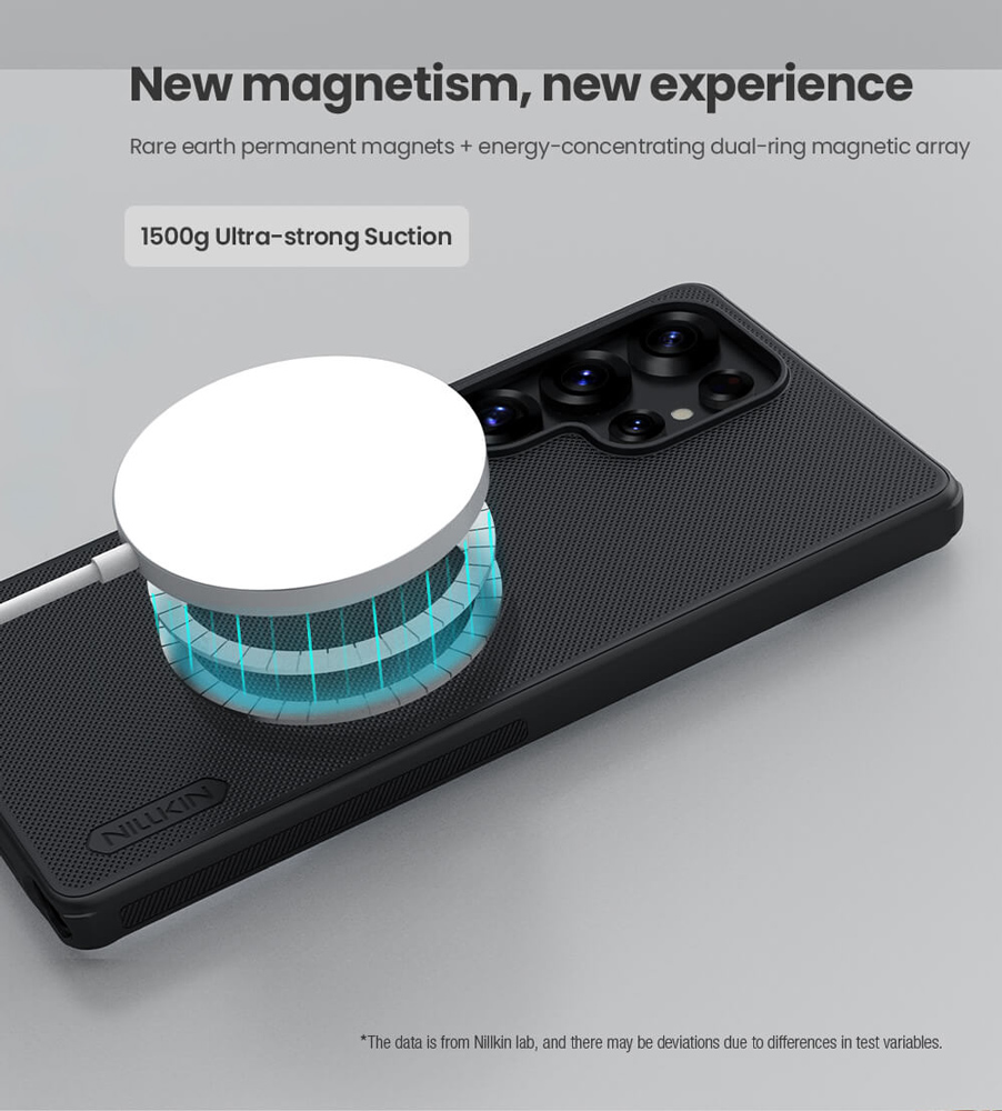 NILLKIN θήκη Super Frosted Shield Pro Magnetic για Samsung Galaxy S25 Ultra, μαύρη - Image 2