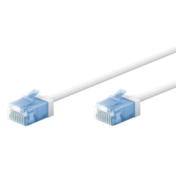 GOOBAY καλώδιο δικτύου 74300, CAT 6A U/UTP, slim, copper, 500MHz, 7.5m, λευκό