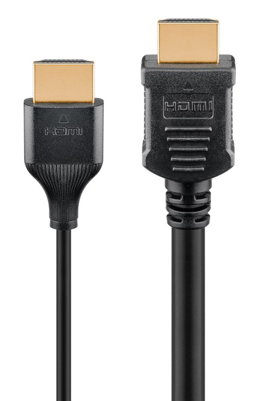 GOOBAY καλώδιο HDMI 75292 με Ethernet, slim, 4K/60Hz, 18 Gbps, 0.5m, μαύρο - Image 3