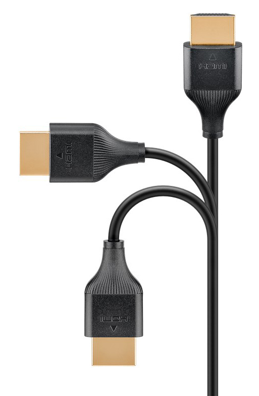 GOOBAY καλώδιο HDMI 75295 με Ethernet, slim, 4K/60Hz, 18 Gbps, 3m, μαύρο - Image 4