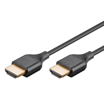GOOBAY καλώδιο HDMI 75296 με Ethernet, slim, 4K/60Hz, 18 Gbps, 5m, μαύρο