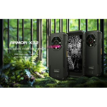 ULEFONE smartphone Armor X32, 5.65″, 6/128GB, 5500mAh, IP68/IP69K, μαύρο