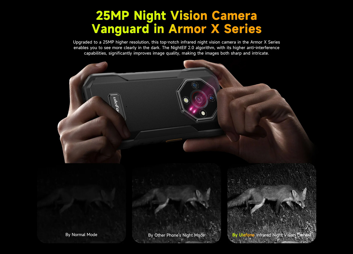 ULEFONE smartphone Armor X32 Pro, 5.65", 8/256GB, 5G, 5500mAh, IP68/IP69K, μαύρο - Image 3
