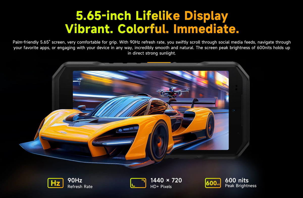 ULEFONE smartphone Armor X32 Pro, 5.65", 8/256GB, 5G, 5500mAh, IP68/IP69K, μαύρο - Image 4
