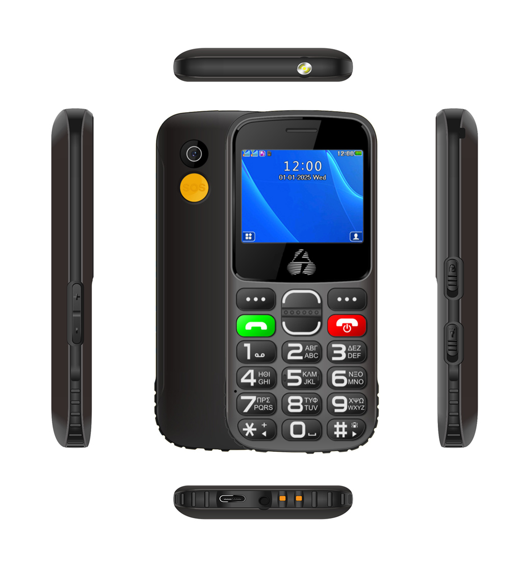 POWERTECH κινητό τηλέφωνο Sentry Eco II, 2.31", dual SIM, με κάμερα, μαύρο - Image 3