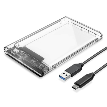 ORICO θήκη για 2.5″ SATA HDD/SSD 2139C3, 5Gbps, διάφανη