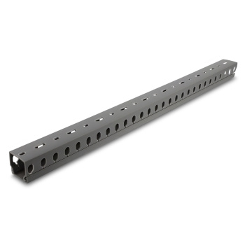 DELOCK cable management 22028, πλαστικό, 30x30mm, 1m, γκρι