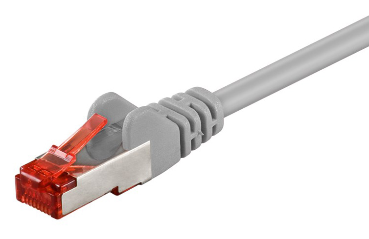 GOOBAY καλώδιο δικτύου 50885, CAT 6 S/FTP, copper, 250MHz, 0.5m, γκρι