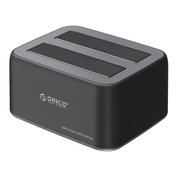 ORICO docking station για 2.5″ ή 3.5″ SATA HDD/SSD 6829C3-V1, 2 θέσεων, 5Gbps, μαύρο