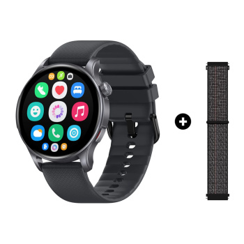 ZEBLAZE smartwatch Btalk 3 GPS, heart rate, 1.43″ AMOLED, GPS, 3 ATM, γκρι