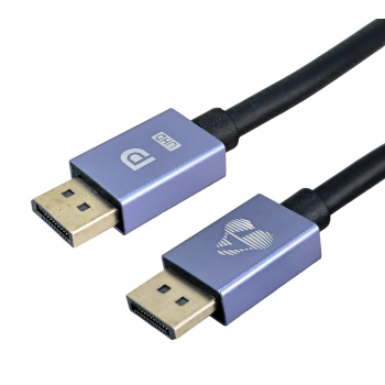 POWERTECH καλώδιο DisplayPort CAB-DP071, 8K/60Hz, 48 Gbps, 1m, μαύρο