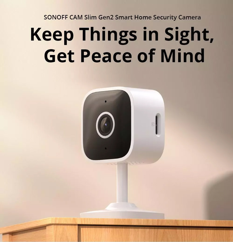 SONOFF smart κάμερα CAM-S2, 2MP, WiFi, SD - Image 2