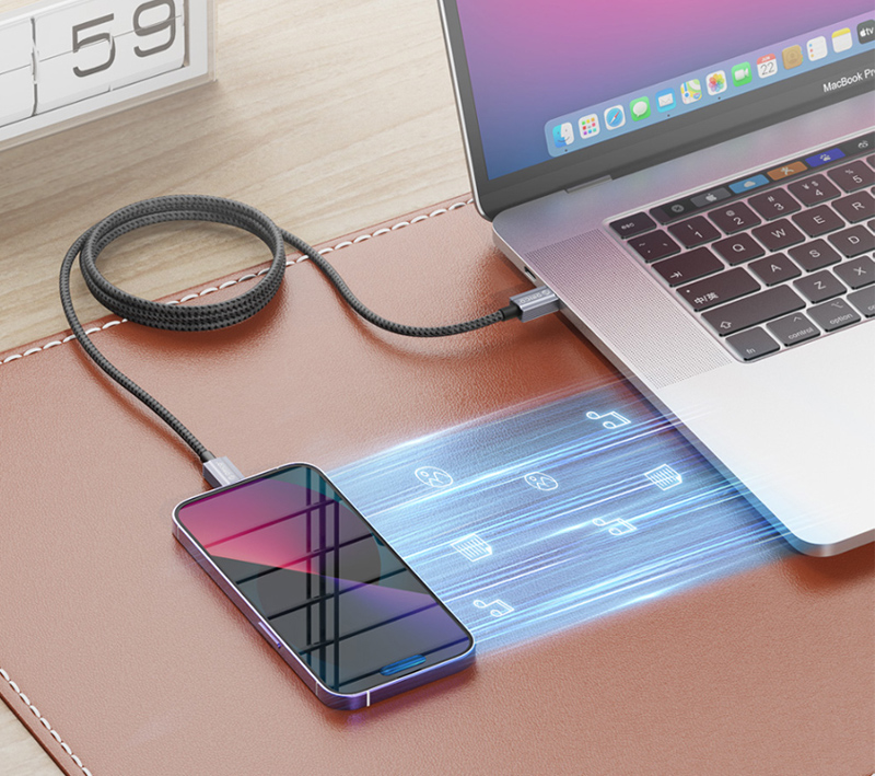 ORICO καλώδιο Lightning σε USB GQA12, 2.4A, 480Mbps, 1m, μαύρο - Image 2