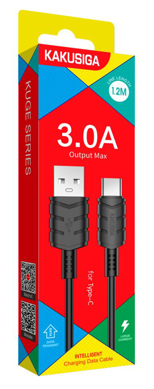 KAKUSIGA καλώδιο USB-C σε USB KSC-710, 3A, 480Mbps, 1.2m, μαύρο - Image 3