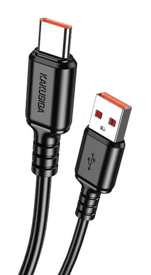 KAKUSIGA καλώδιο USB-C σε USB KSC-982, 3A, 480Mbps, 1m, μαύρο