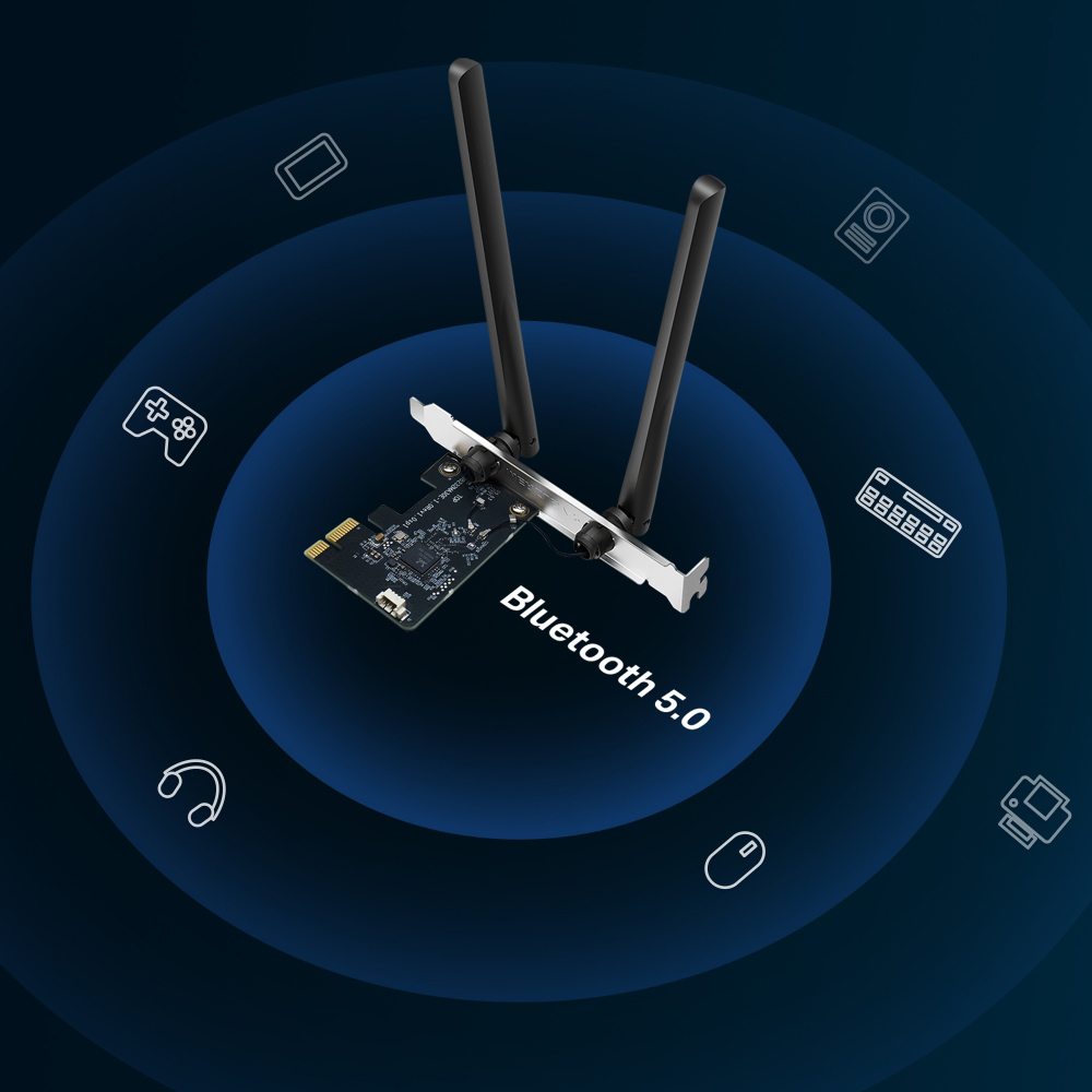 MERCUSYS κάρτα δικτύου WiFi & Bluetooth MA30E, AC1200, PCIe, Ver 1.0 - Image 5