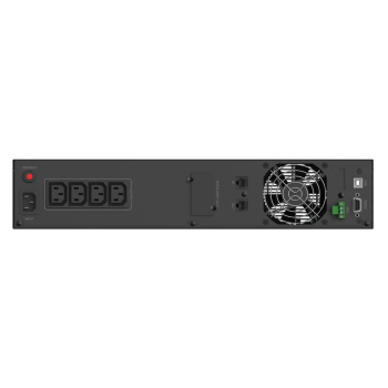 POWERTECH UPS Line Interactive PT-1408 για rack 2U, με οθόνη, 2200VA/1540W, 4x DC output
