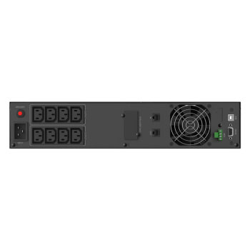 POWERTECH UPS Line Interactive PT-1409 για rack 2U, με οθόνη, 3000VA/2100W, 8x DC output