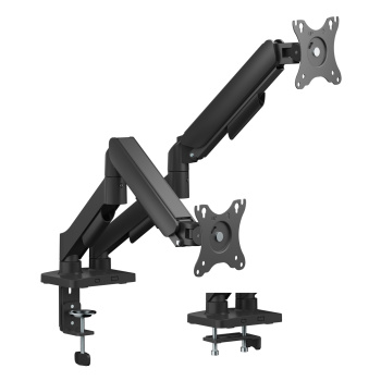 POWERTECH βάση γραφείου για 2x οθόνες PT-1425, 17-32″, έως 9kg