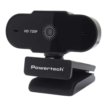 POWERTECH web camera PT-1426, 0.9MP, 720p HD, fixed εστίαση, 1.5m, μαύρη