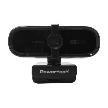 POWERTECH web camera PT-1427, 5MP, 2K QHD, αυτόματη εστίαση, 1.5m, μαύρη