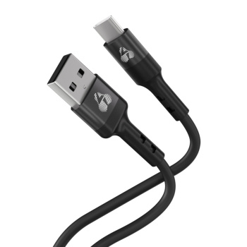 POWERTECH καλώδιο USB-C σε USB PTR-0161, σιλικόνης, 60W, 480Mbps, 1m, μαύρο