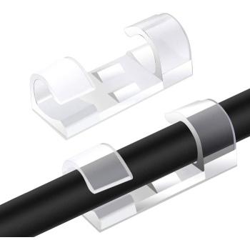 POWERTECH οργανωτής καλωδίων TIES-031, 3.3×1.3×1.2cm, διαφανές, 12τμχ