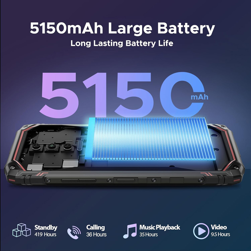 DOOGEE smartphone Blade 10, 6.56", 4/128GB, 5150mAh, IP68/IP69K, καμουφλάζ - Image 4