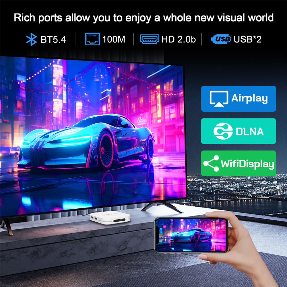 H96 MAX TV Box M1 Plus, 8K, 2/16GB, WiFi 6, Bluetooth, Android 14 - Image 5