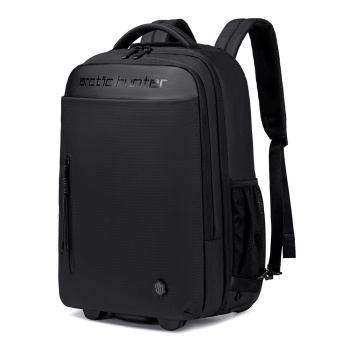 ARCTIC HUNTER τσάντα ταξιδίου LG1500165 με θήκη laptop 15.6″, τροχήλατη, 27L, μαύρη