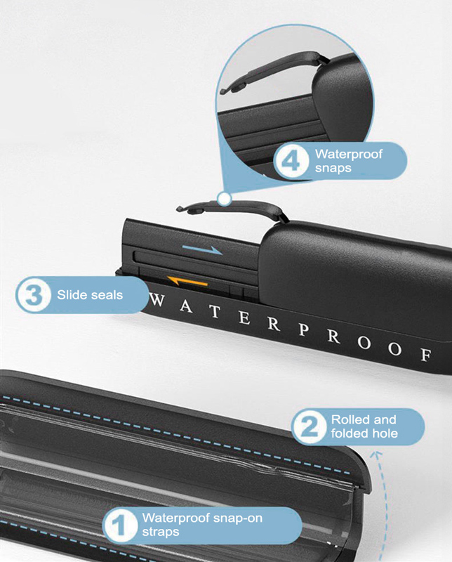 POWERTECH αδιάβροχη θήκη smartphone MOB-2013, IPX8, μπλε-λευκή - Image 3