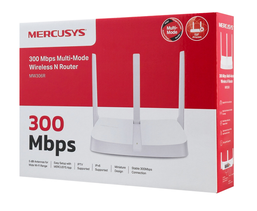 MERCUSYS router MW306R, 300Mbps, 3x 10/100Mbps LAN, Ver 1.20 - Image 5