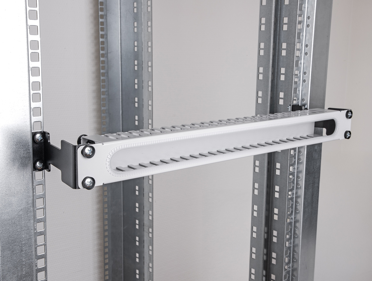 DELOCK αντάπτορας επέκτασης βάθους για rack 67272, έως 10cm, 1U, μαύρο - Image 2