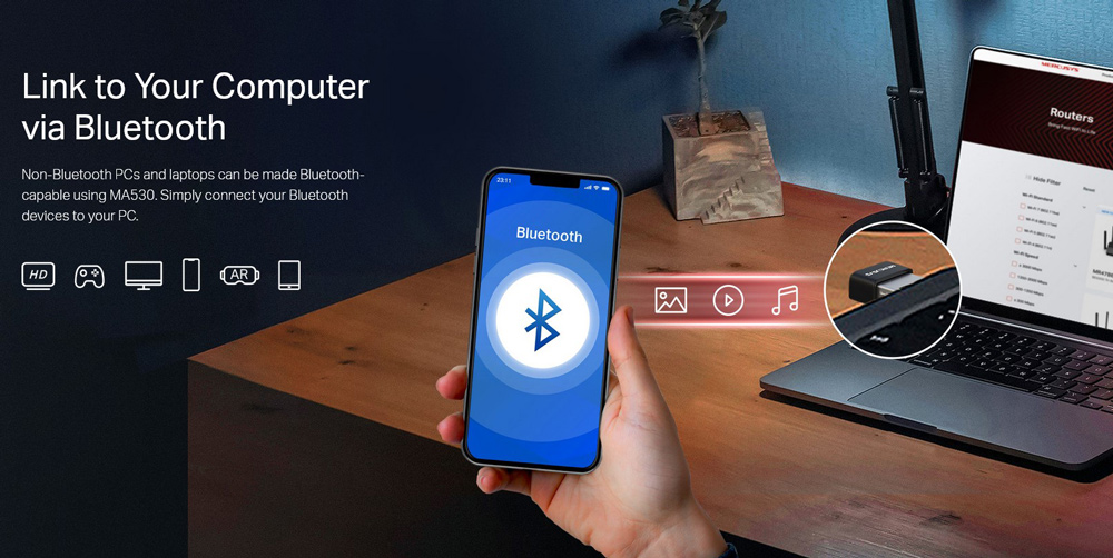 MERCUSYS Nano USB Adapter, Bluetooth 5.3 , V.1.0 - Image 2