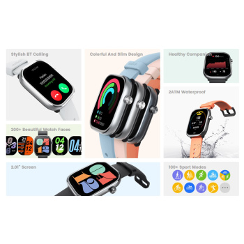 MIBRO smartwatch C4, heart rate, 2.01″ TFT, 2 ATM, γκρι