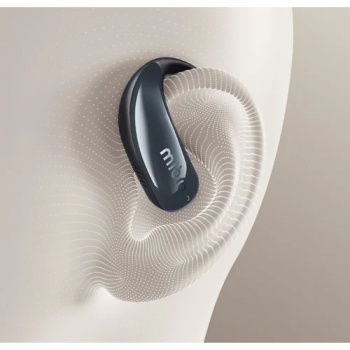 MIBRO earphones με θήκη φόρτισης OpenEar, OWS, ENC, 45/400mAh, μαύρα