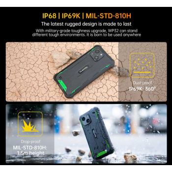 OUKITEL smartphone WP32, 6″, 4/128GB, 6300mAh, IP68/IP69K, πορτοκαλί